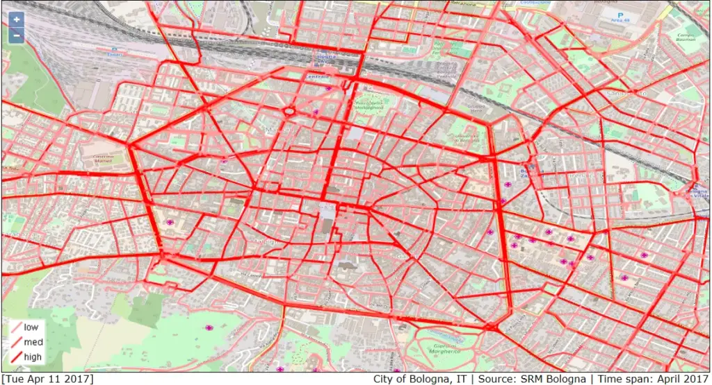 mappa smash mobilità sostenibile