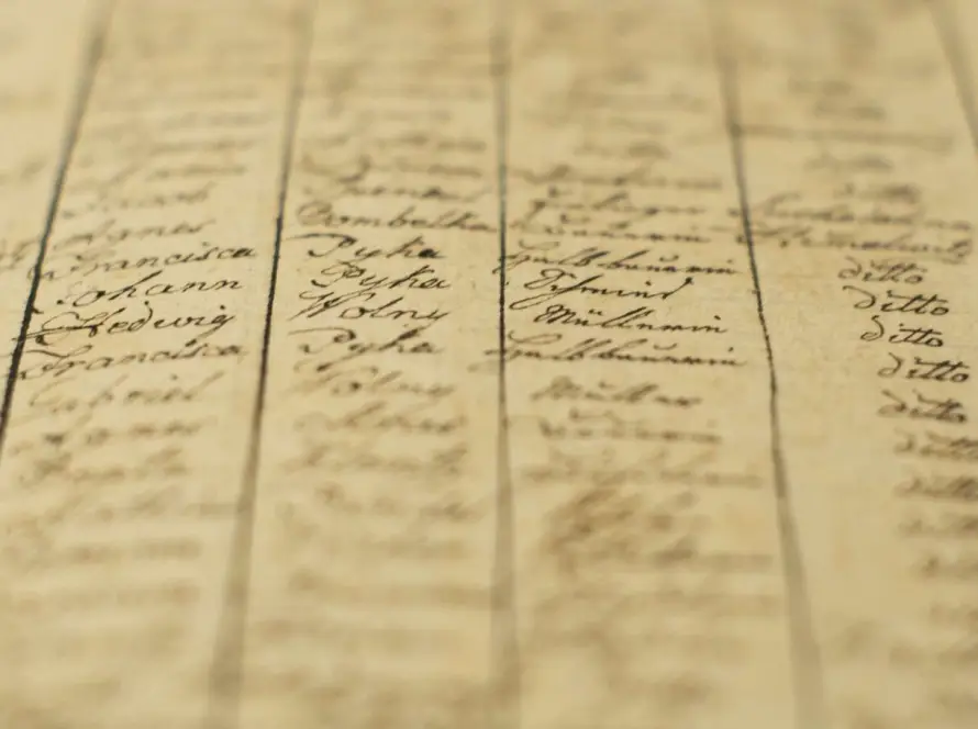 Manoscritto Portale Antenati